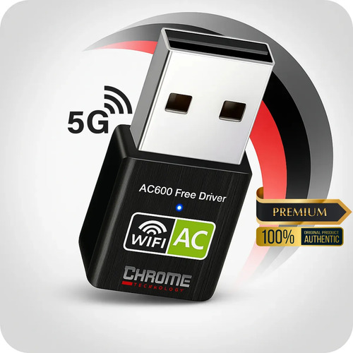 Adaptador wifi dual band 24 5ghz 600mbps wireless sem fio re
