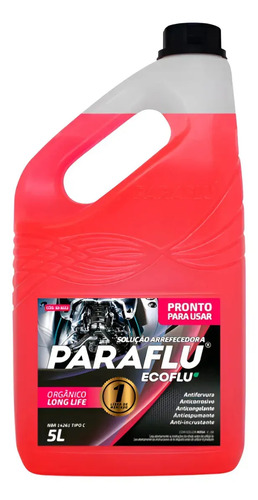 Aditivo radiador paraflu 10 3022 rosa pronto uso 5l bio rosa