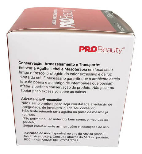 Agulha Lebel 32g 4mm - Caixa Com 100 Unidades