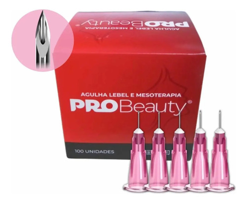 Agulha Lebel 32g 4mm - Caixa Com 100 Unidades