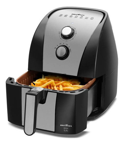 Air Fryer Britânia 5,5L Antiaderente Gold 1500W BFR51