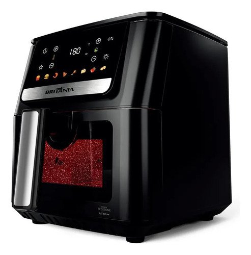 Air Fryer Britânia 6,5L 1700W 8 Funções Painel Digital Redstone BAF65A