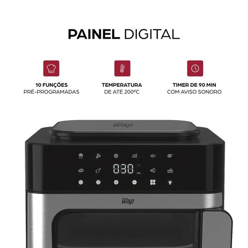 Air fryer Oven 16L Wap Multi-Comb Digital WAFC16 Painel Touch 127V