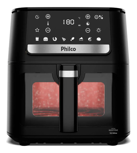 Air Fryer Philco 9,5L Visor Glass Redstone 1800W PAF95A