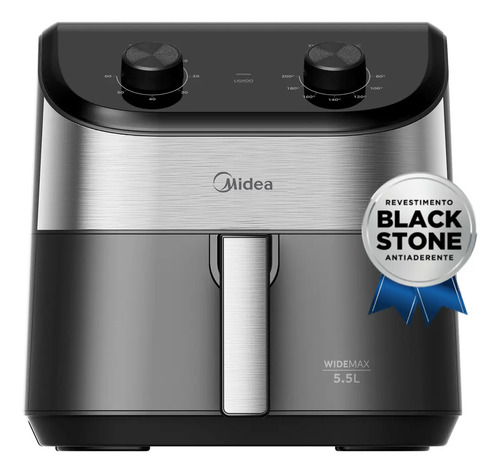 Air fryer widemax 55l midea aluminio 1