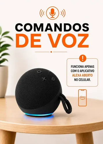 Alaxe Caixa De Som Inteligente Comando Voz Portátil Sem Fio