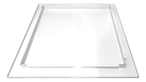 Alçapão P/ Forro De Gesso Drywall 40x40cm Com Tampa Metálica Cor Branco