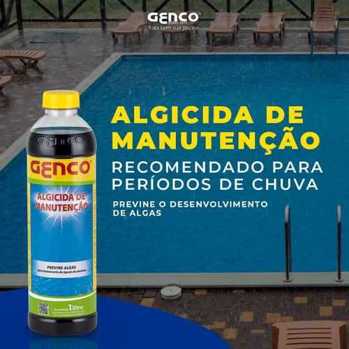Algicida de Manutenção para Piscina 1L Genco 403230