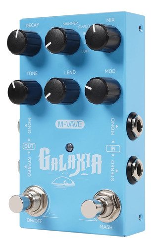 Algoritmos m vave galaxia multi reverb 9 estereo usb c azul