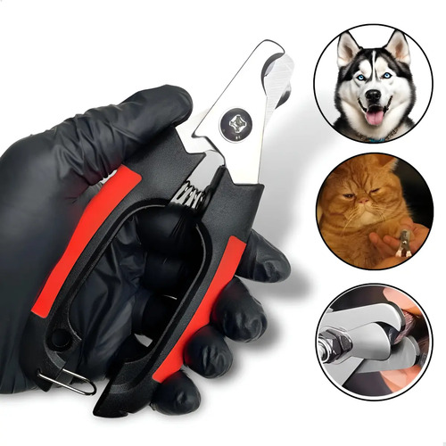 Alicate cortador de unhas pet caes gatos 16cm grande