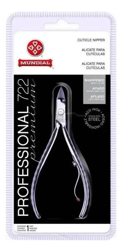 Alicate de cuticula inox original mundial profissional 722