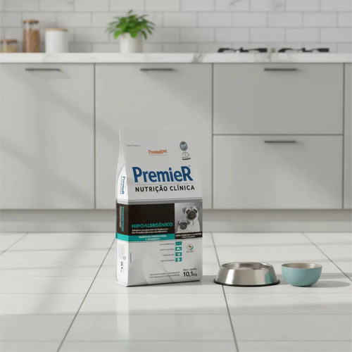 Alimento Premier Super Premium Nutrição Clínica Hipoalergénico Filhote e Adulto cão de raza pequena sabor mandioca de 10.1 kg