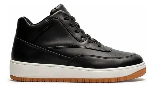 Alto calcados thunder tenis casual em couro que aumenta 10cm