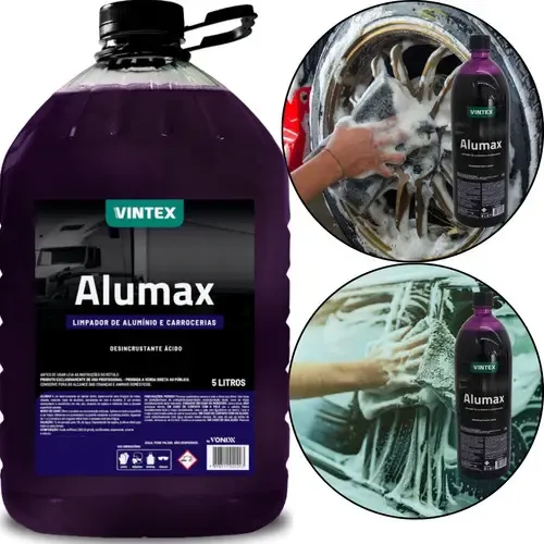 Alumax vonixx 5l limpeza rodas chassis motores carroceria