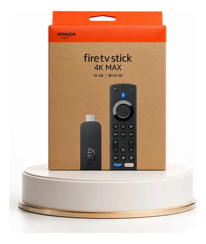 Amazon fire tv stick 4k max 16gb wi fi 6e alexa controle por