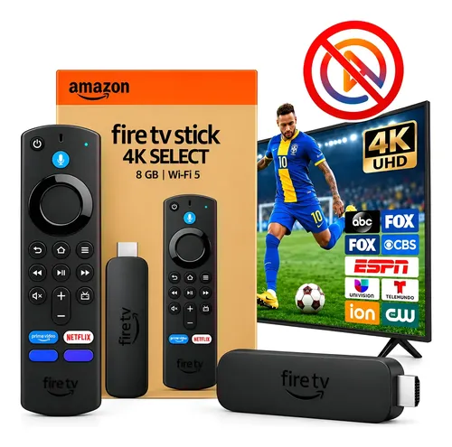 Amazon firetv stick 4k stick wi fi 6 com alexa por voz preto 1