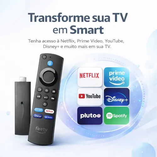 Amazon Firetv Stick 4k Stick Wi-fi-6 Com Alexa Por Voz Preto