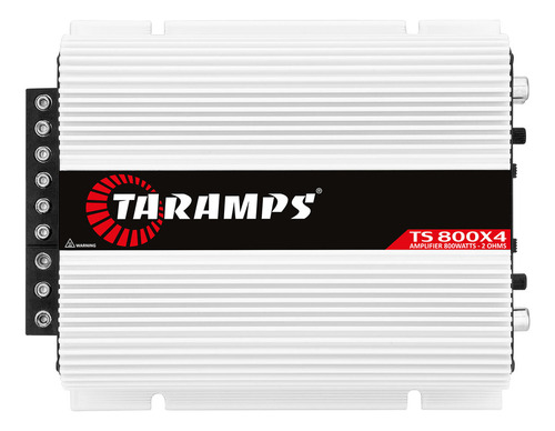 Amplificador taramps ts 800x4 800w 4 canais para som automot