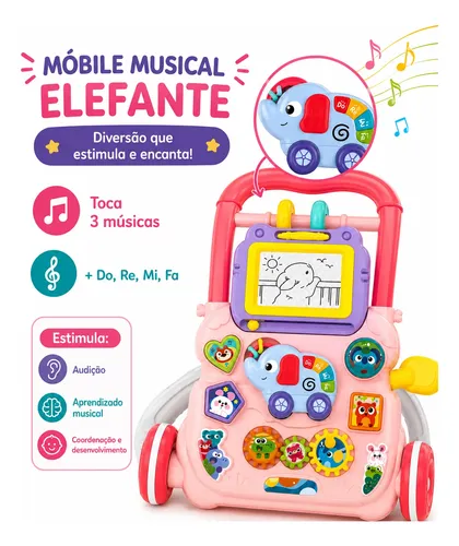 Andador Infantil Brinquedo Educativo Musical Didático Bebê