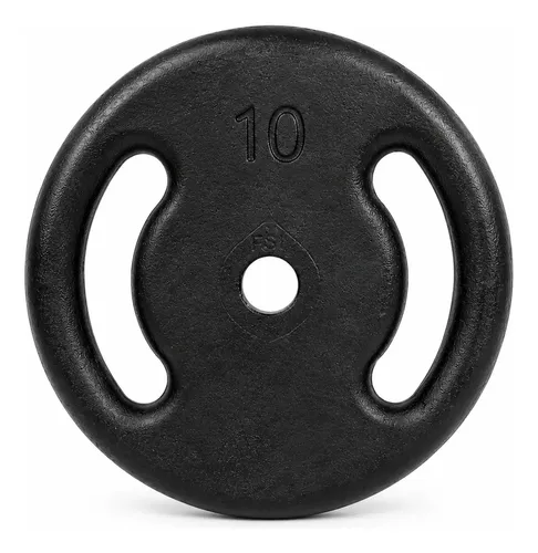 Anilha vazada 10kg pintado academia musculacao unidade