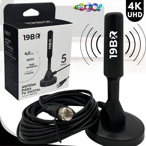 Antena digital 4k hd interna externa para tv samsung lg smar 1
