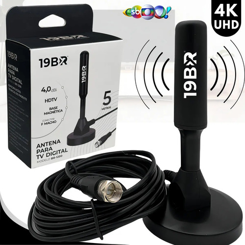 Antena digital 4k hd interna externa para tv samsung lg smar 1