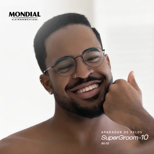 Aparador De Pelos Super Groom 10 Mondial 6W Bivolt BG-03