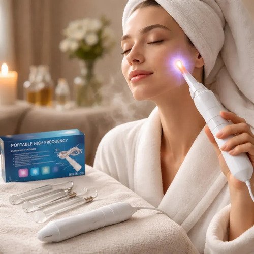 Aparelho Cuphead CH-1265 Estética Alta Frequência Portátil Facial Capilar Limpeza Pele Eletroterapia Skin Care Profissional Anti Rugas