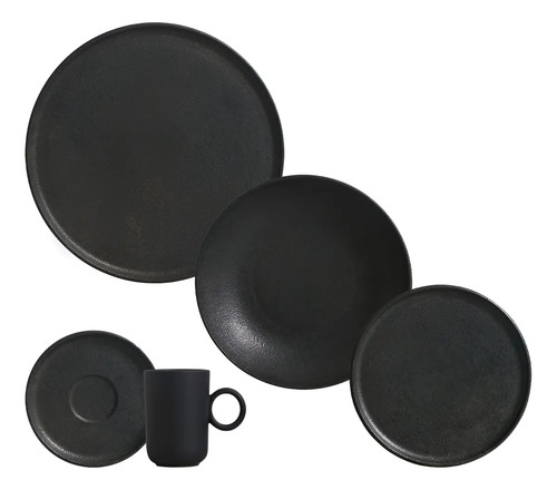 Aparelho de jantar 20 pecas basic rust porto brasil