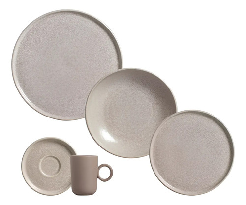 Aparelho de jantar 20 pecas basic sandy porto brasil