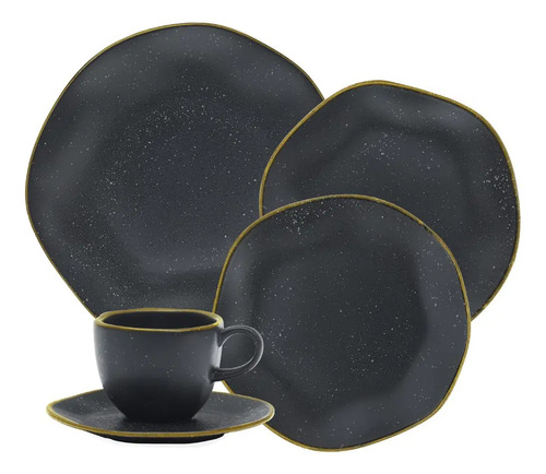 Aparelho de jantar 20 peças volcano ryo Oxford porcelana