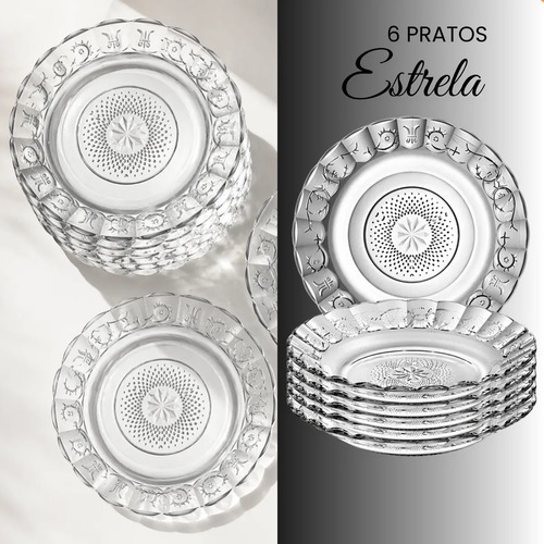 Aparelho De Jantar 30 Peças - Pratos + Copos + Talheres Inox