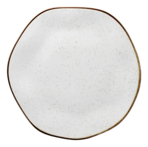 Aparelho de Jantar e Chá Ryo Maresia 20 Peças Branco e Marrom Oxford