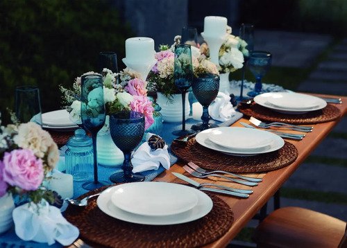 Aparelho de Jantar Flávia Em Porcelana 20 peças Tramontina