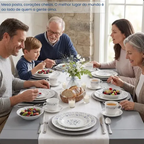 Aparelho De Jantar Vidro Opaline 20 Peças Para Mesa Posta