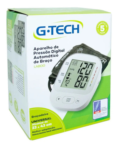 Aparelho de pressão Digital de braço G-Tech LA800 Branco
