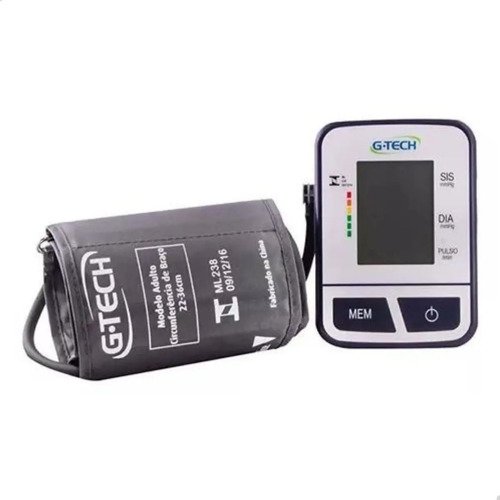 Aparelho Medidor De Pressão Arterial Digital G-tech Bsp11 Cor Cinza