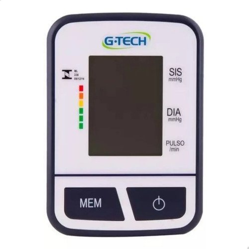 Aparelho Medidor De Pressão Arterial Digital G-tech Bsp11 Cor Cinza