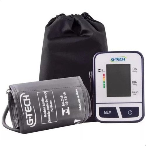 Aparelho Medidor De Pressão Arterial Digital G-tech Bsp11 Cor Cinza