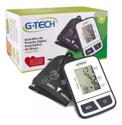 Aparelho Medidor De Pressão Arterial Digital G-tech Bsp11 Cor Cinza