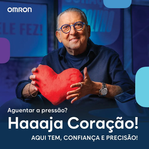 Aparelho Monitor Medidor Pressão Arterial Omron HEM-7142 Monitor Digital Aferidor Esfigmomanômetro com Braçadeira para Braço Portátil Automático ANVISA INMETRO
