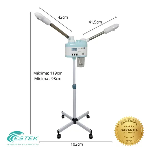 Aparelho Vaporizador Quente Frio Hair Estética Anvisa Estek