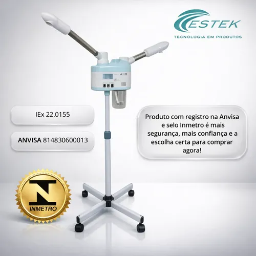 Aparelho Vaporizador Quente Frio Hair Estética Anvisa Estek