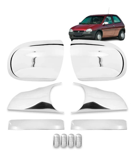 Apliques corsa 1995 1996 1994 macanetas e tampa retrovisor