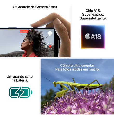 Apple iPhone 16 (256 GB) - Ultramarino - Distribuidor Autorizado