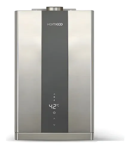 Aquecedor de agua a gas komeco 21 di g2 home 21 litros inox