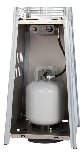 Aquecedor Externo Gás Pirâmide Inox Premium (móvel) + Capa