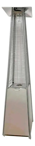 Aquecedor Externo Gás Pirâmide Inox Premium (móvel) + Capa