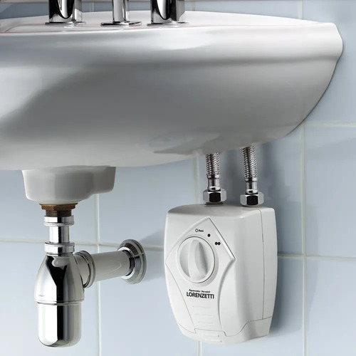 Aquecedor versatil 3 temperaturas Lorenzetti cor branco para pias e lavatórios 127v 5500w