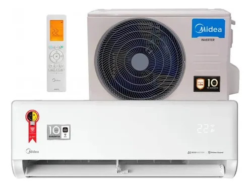 Ar cond split inverter midea ia ecomaster 12k btus frio 220v